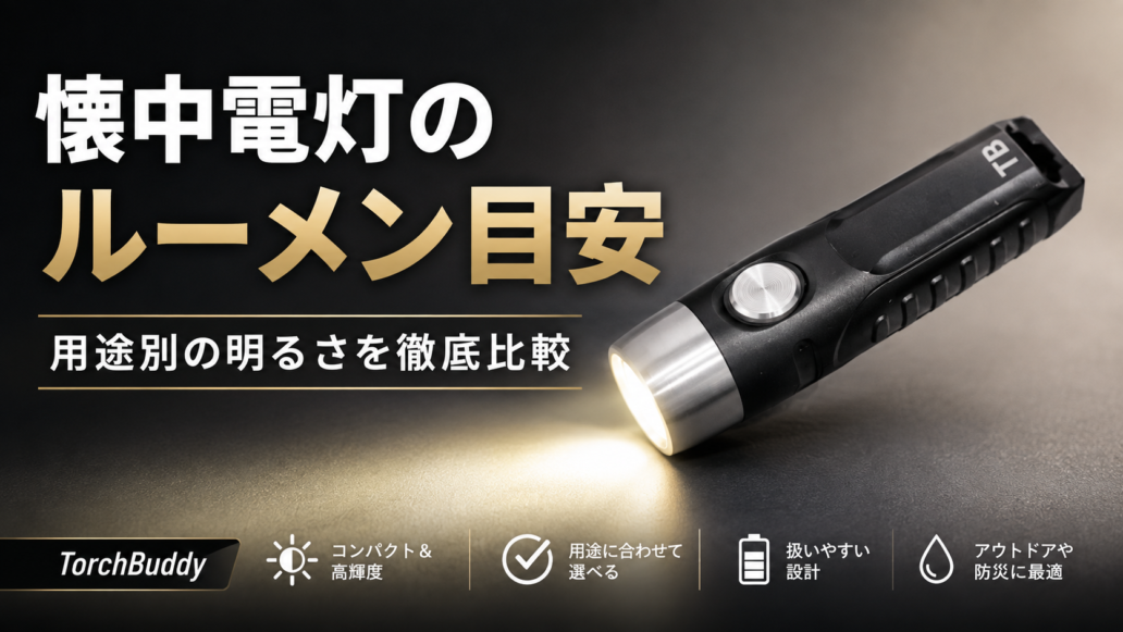 懐中電灯のルーメン目安と用途別の明るさを比較するTorchBuddy