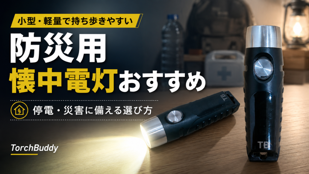 防災用懐中電灯おすすめと停電・災害への備え方を紹介するTorchBuddy
